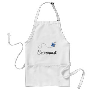 Cute Blue Economist Standard Apron