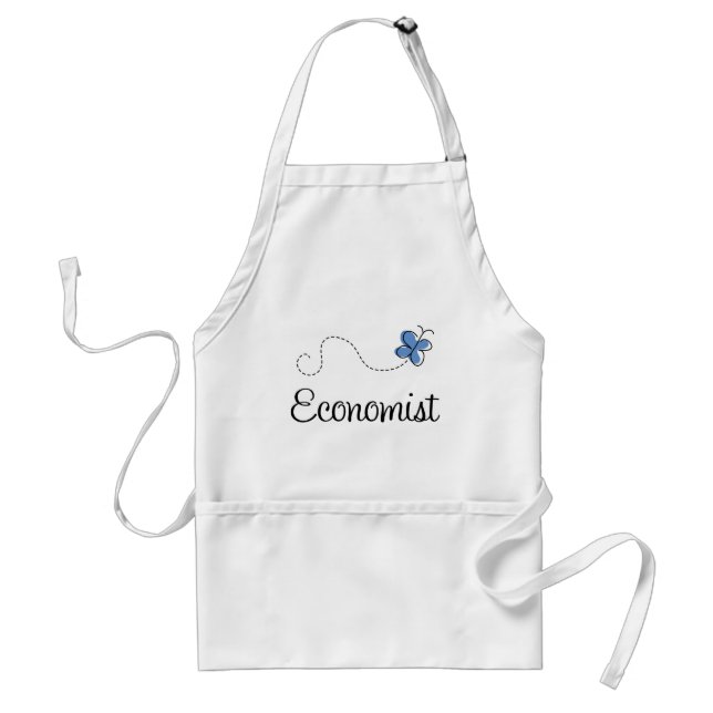 Cute Blue Economist Standard Apron (Front)