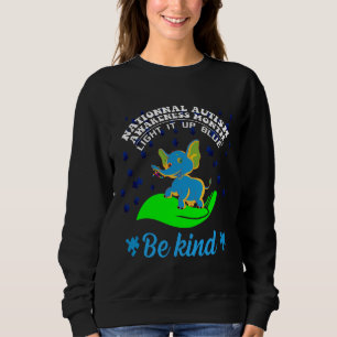 Cute Blue Elephant Autism Awareness Light It Up Bl Sweatshirt