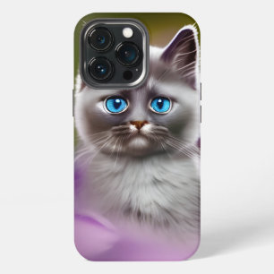 Cute Blue Eyed Kitten iPhone 13 Pro Case