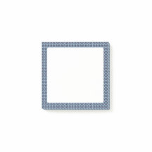 Cute Blue Floral Patterned Sticky Notes