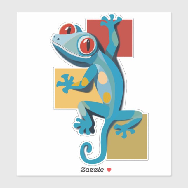 Cute Blue Gecko Reptile Lovers (Sheet)