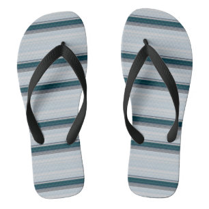 Cute blue grey stripes jandals