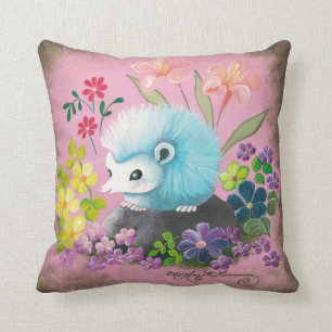 Cute Blue Hedegehog Cushion