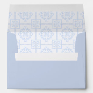Cute Blue Little Dumpling Baby Shower Envelope   A