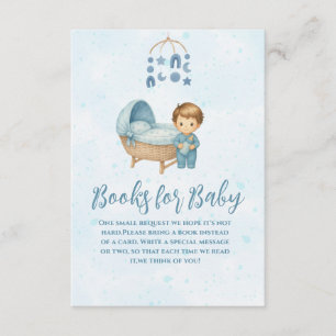 Cute Blue Mobile Crib baby cot books for baby  Enclosure Card