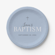 Cute Blue Modern Whimsical Typography Baby Shower