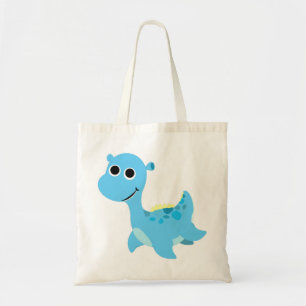 Cute Blue Nessie Tote Bag