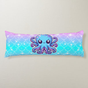 Cute blue octopus body cushion