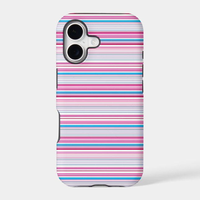 Cute blue pink stripes (Back)