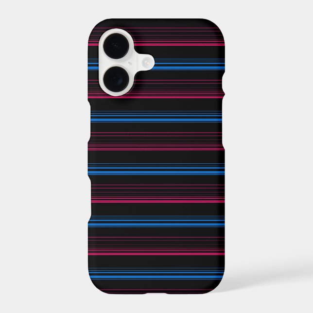 Cute blue pink stripes  (Back)