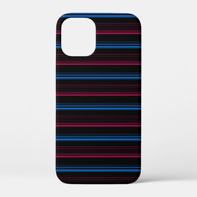 Cute blue pink stripes  Case-Mate iPhone case (Back)
