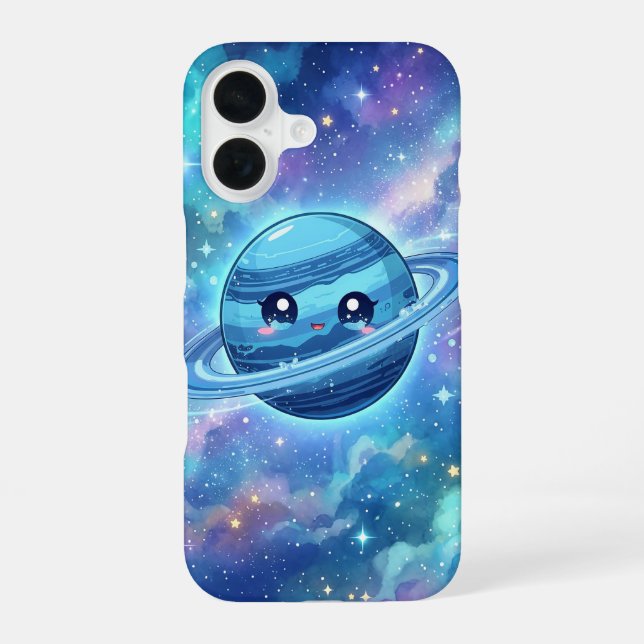 Cute Blue Planet Galaxy Phone Case (Back)