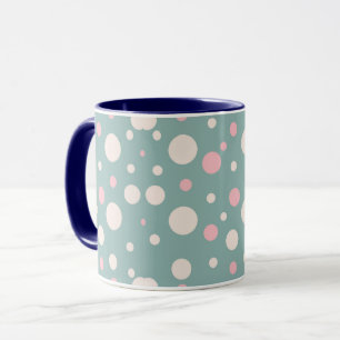 Cute Blue Polka Dot Coffee Mug