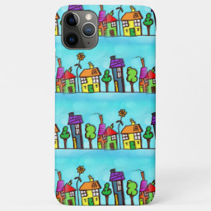 Cute Blue Real Estate Agent Case-Mate iPhone Case