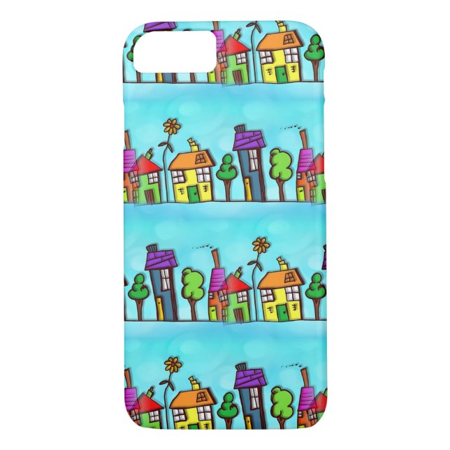 Cute  Blue Real Estate Agent  Case-Mate iPhone Case (Back)