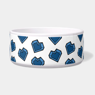 Cute Blue Sapphire Crystal Heart Pattern