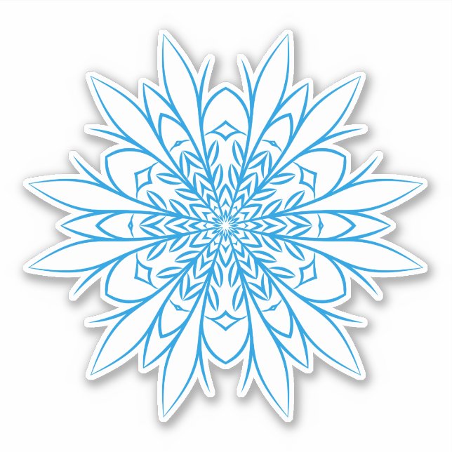 Cute Blue Snowflake (Front)