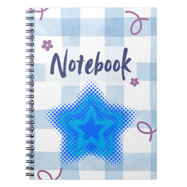 Cute Blue Star Notebook ⭐💙✨ (Front)