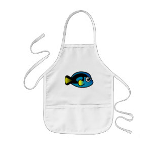 Cute Blue Tang Kids Apron