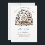 Cute Blue Train Kids Birthday Invitation<br><div class="desc">c</div>