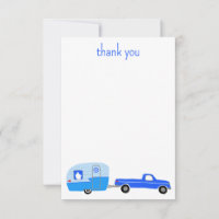 Cute Blue Truck & Trailer BABY SHOWER Custom
