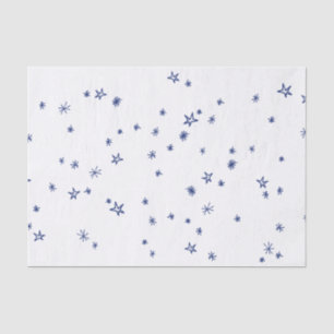 Cute Blue Twinkle Little Star Tissue Paper