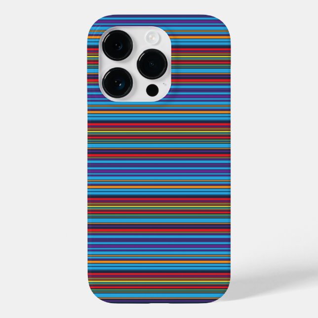 Cute blue violet stripes Case-Mate iPhone case (Back)