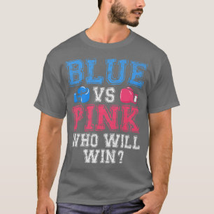 Cute Blue vs Pink Gender Reveal Party Boing Boer T-Shirt