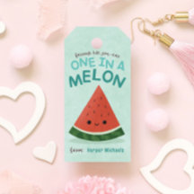 Cute Blue Watermelon School Classroom Valentine