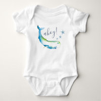 Cute Blue Whale Beach Boy Baby