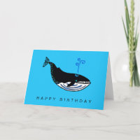 Cute Blue WHALE - Endangered animal graphic