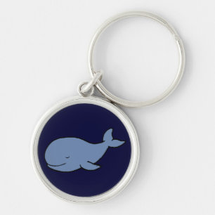 cute blue whale key ring