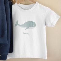 Cute Blue Whale with Personalised Name
