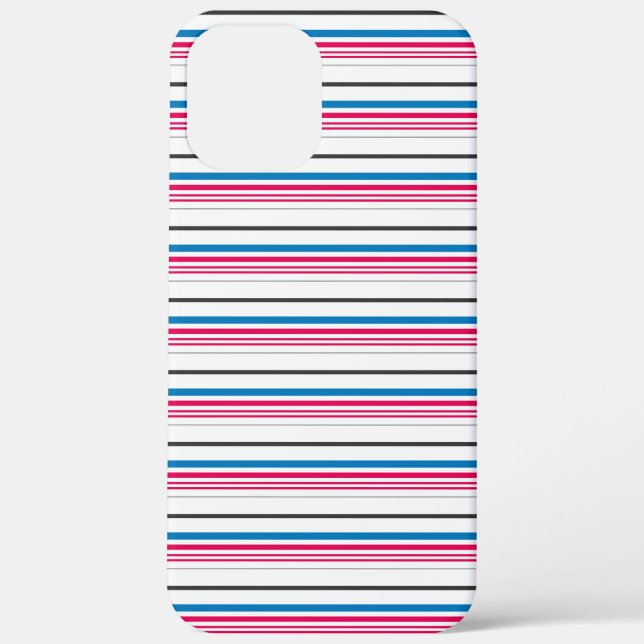 Cute blue white stripes Case-Mate iPhone case (Back)