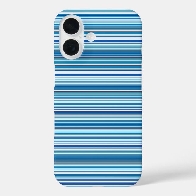 Cute blue white stripes Case-Mate iPhone case (Back)