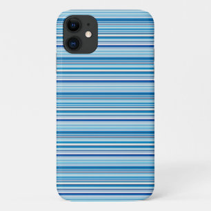 Cute blue white stripes Case-Mate iPhone case