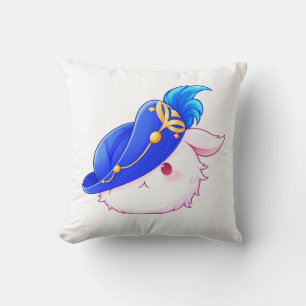 Cute Blue Wizard Bunny Sticker Cushion