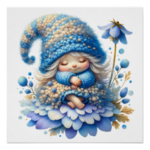 Cute Bluebell Fairy Poster
