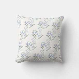 Cute Bluebells Watercolor Cushion