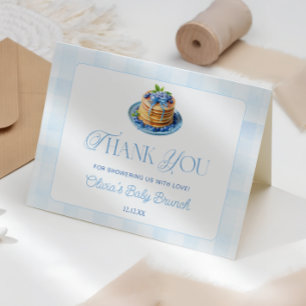 Cute Blueberry Baby Brunch Baby Shower Thank You