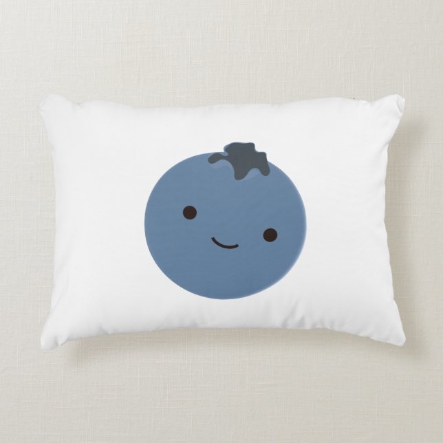 Cute Blueberry Decorative Cushion (Front)