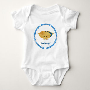 Cute Blueberry Pi Day Baby Bodysuit