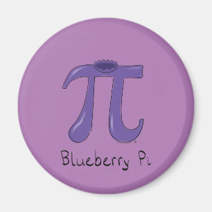 Cute Blueberry Pi Symbol Math Teacher Magnet