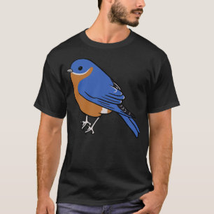 Cute Bluebird Illustration T-Shirt