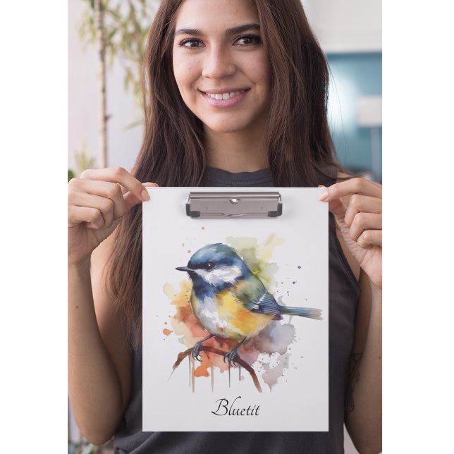 Cute Bluetit on a Branch, custom Clipboard (Creator Uploaded)