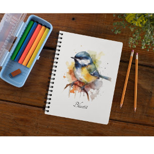  Cute Bluetit on a Branch, custom Planner