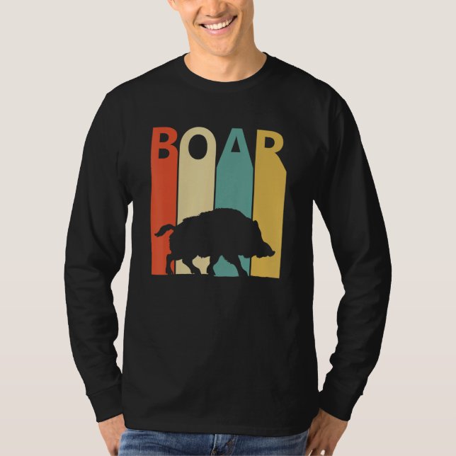 Cute Boar Animal T-Shirt (Front)