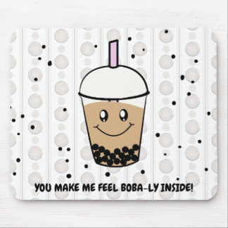 Cute Boba Bubble Tea Pun Mousepad