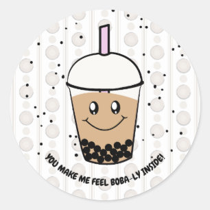 Cute Boba Bubble Tea Pun Sticker
